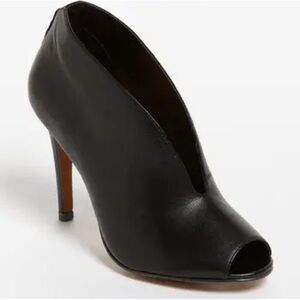 Halogen Katrina Black Peep-Toe Heeled Boots